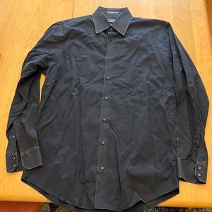 Mens calibrate black dress shirt